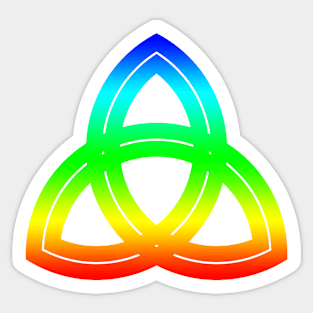 Interlaced Double Triquetra Sticker